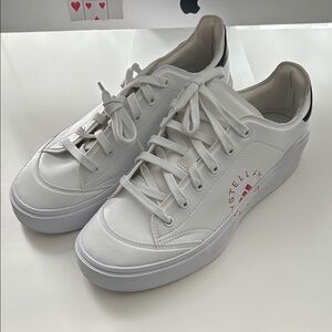 Stella McCartney White Lace-Up Sneakers
